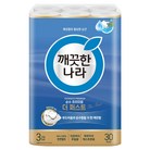 깨끗한나라 순수 프리미엄 더 퍼스트 천연펄프 3겹 고급롤화장지