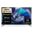 더함 4K UHD QLED 스마트 MiniLED 120Hz 로컬디밍 돌비 AI 구글 5.0 TV
