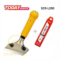 타지마 스크래퍼 SCR-L200 200mm 칼날 교체식 스크레이퍼 햄머 망치 타격용 헤라 도배 밀칼 공구 TAJIMA 카리스툴