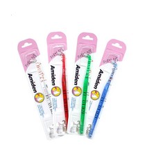아미덴 고양이칫솔 1EA 첨단 사랑니 임플란트 앤드터프트 치아 교정 교정용 치과용 강아지 치솔, 1개