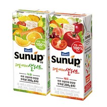 매일썬업 과일야채샐러드 200ml x 24팩 레드12팩+녹황12팩