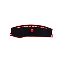 렉스디 논슬립 대쉬보드커버[현대]제네시스[스피커 유], 블랙/레드띠, 현대