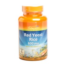 톰슨 레드 이스트 라이스 600mg 트와이스 데일리 베지테리안 캡슐, 100개입, 1개