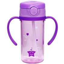 아가프라 스타 빨대컵 2단계, 퍼플, 1개, 300ml
