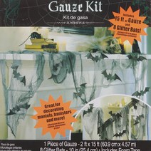 [할로윈장식] 빈티지 거즈 박쥐데코 KIT, 1개