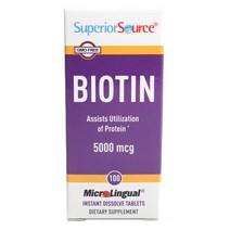 슈페리어소스 비오틴 5000mcg 타블렛, 100개입, 1개