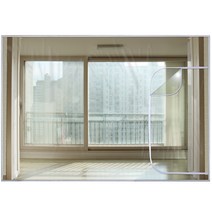 다샵 EVA 베란다형 지퍼식 방풍 바람막이, 1p