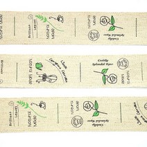린넨라벨(L-3) Natural Mlde, 그린