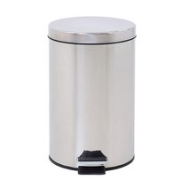 스테인레스 페달형 휴지통 8L, 1개