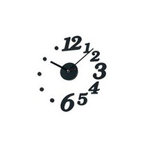 DIY 벽시계 하프포인트 블랙(무소음), 블랙