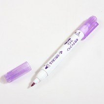 [크로바] 트윈수성펜(細/太)(가는타입/굵은타입), 보라, 1개