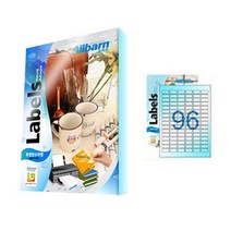 [올바른] 투명방수라벨 (레이저용) -96칸(6X16), 25매, AL096CP, 96칸