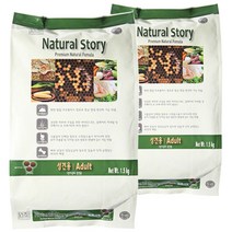 내츄럴스토리 성견용 어덜트 애견사료, 1.5kg, 2개, 닭