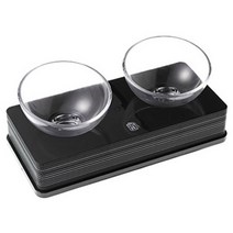 하겐 고양이 유리그릇, 블랙, 1개