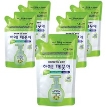 아이깨끗해 핸드워시 리필형 청포도, 200ml, 5개