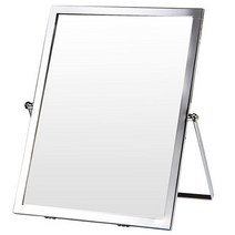 유일아트 심플 직사각 탁상 거울, 실버