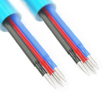 파이롯트 프릭션 볼 다색 볼펜용 리필심 0.5 mm, 청색, 2개