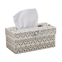 인투데코 나비사각 티슈케이스, 아이보리, 1개