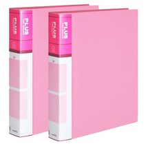 희망화일 PP 3cm 3공 O링 바인더, 분홍, 2개