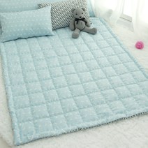 밀키웨이 유아동 사계절 손누빔차렵패드, 오리블루