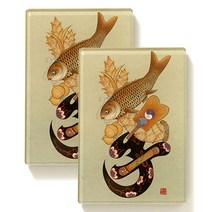 woonori 민화아크릴자석, 문자도 효, 2개