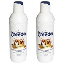 브리더 뉴 요크셔 앤 시츄 장모견용 샴푸, 360ml, 2개