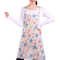 핑크망고 빈티지 앞치마, 플라워, 1개