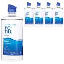 리뉴 후레쉬 렌즈 세정액, 355ml, 5개