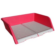 아가명가 대형견용 삼면 배변판 AMT-380, 핑크, 1개