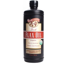 바린스 프레쉬 플랙스 오일 글루텐 프리 비건, 1개, 946ml