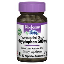 블루보넷 L-트립토판 500mg 베지터블 캡슐 무설탕 글루텐 프리, 30개입, 1개