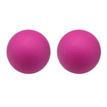 허브플러스 지압 싱글 마사지볼 핑크, 2개입