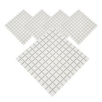 이누데코 자기질모자이크 25mm 5ea, 화이트 크림
