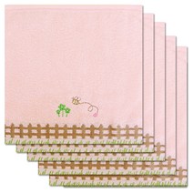 송월타월 포모스 허니펜스 핸드타월, 분홍, 5개