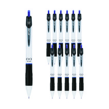 자바펜 0.5mm 제트라인 펜, 블루, 12개