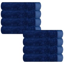 송월타월 마르쉘 호텔수건 180g 뱀부얀, 네이비, 8개입