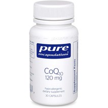 퓨어인캡슐레이션 CoQ10 120mg 캡슐 글루텐 프리, 30개입, 1개, 30캡슐