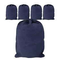 봄91 SYP 네이비 끈조리개 부직포 주머니 30 x 40 cm, 혼합 색상, 5개입