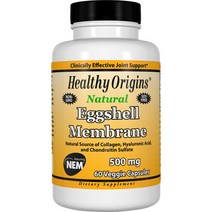 헬시오리진스 난각막 500mg 베지 캡슐 글루텐 프리, 60개입, 1개