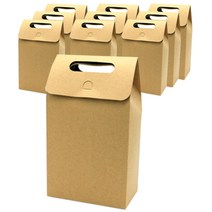 도나앤데코 손잡이상자 대, 크라프트, 10개입