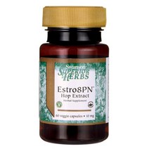 스완슨 슈페리어 허브 에스트로8PN 홉 추출물 10mg 베지 캡슐, 60개입, 1개