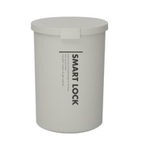 라이피스트 스마트락 밀폐 휴지통, 라이트그레이, 1개