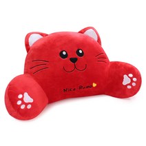 애니나라 스마일캣 허리쿠션 BIG, 레드