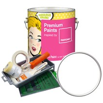 노루페인트 팬톤멀티 1L 문 가구 풀세트 브라이트화이트 11-0601, 1000ml, 검은 호두