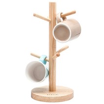 아카시아 머그 홀더, 혼합 색상, 1개