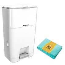 이지캔 기저귀 쓰레기통 EZ-270 + EZ-280R 리필1롤, 화이트, 27L