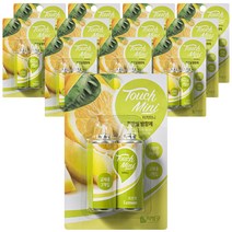 리빙굿 터치미니 화장실 방향제 리필 레몬향, 26ml, 12개, 과일/트로피칼향