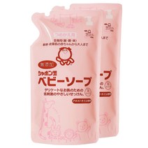 샤본다마 아보카도 유아 거품 솝 리필, 350ml, 2개