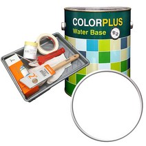 노루페인트 컬러플러스 페인트 4L   도구세트, 1세트, 퓨어화이트