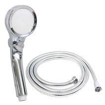 아트박스/오란다 스파온 5단 수압 온오프 샤워기 (크롬)+2.0m 메탈줄, 본품